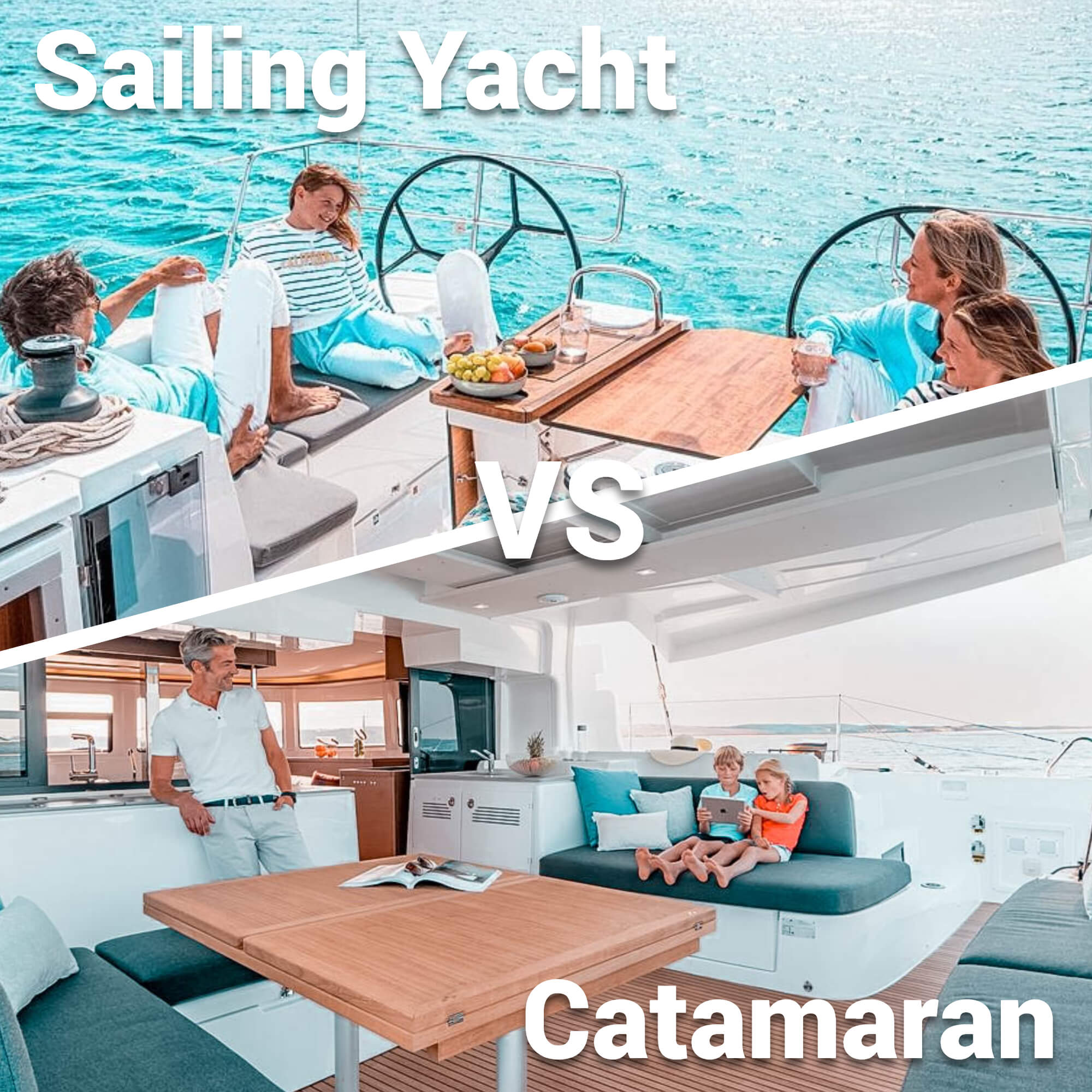sailing yacht vs catamaran